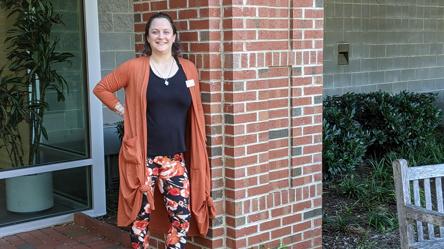 Trista Acebo outside of Witherspoon Student Union